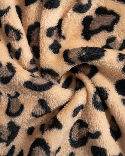 Pantalones anchos con estampado de leopardo