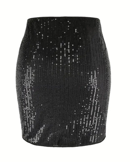 Glittering Sequin Mini Skirt