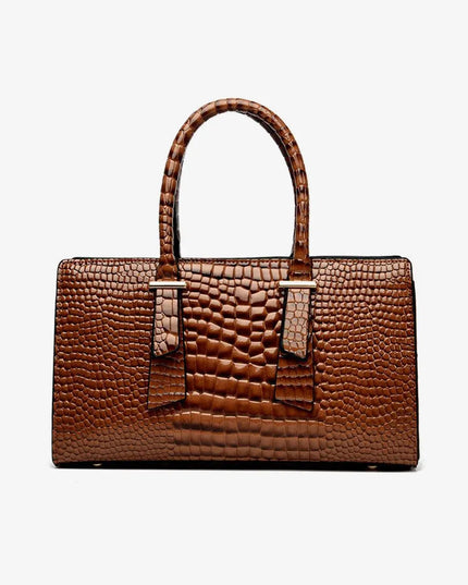 Textured PU Leather Handbag