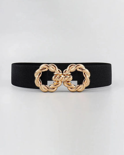 Elastic Belt with Zinc Alloy Buckle