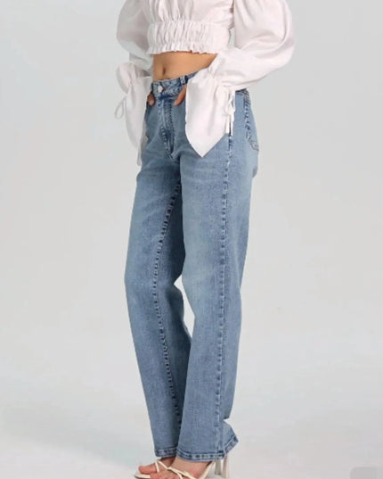 Straight Jeans with Pockets - ShopEasier