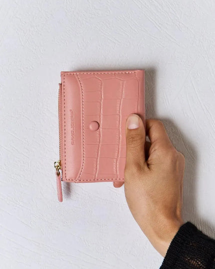 David Jones Texture PU Leather Mini Wallet