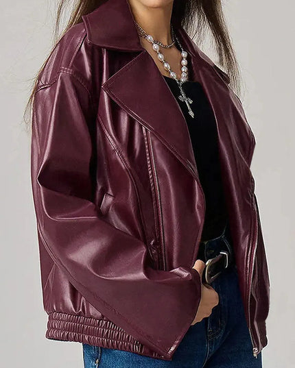 Zip Up Drop Shoulder Jacket - ShopEasier