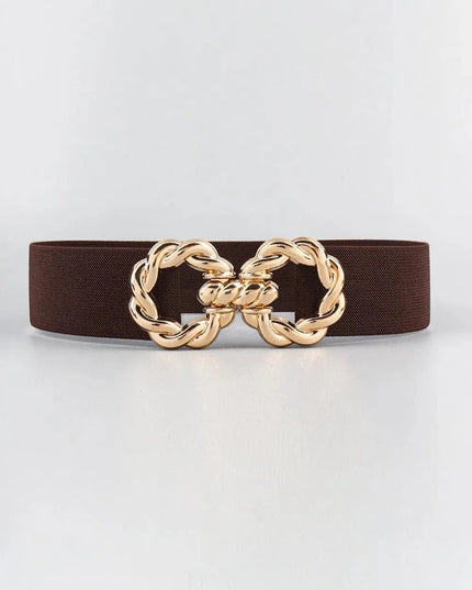 Elastic Belt with Zinc Alloy Buckle