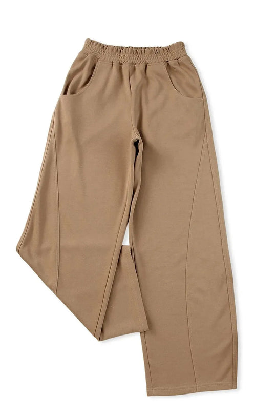 Comfy Pocketed Elastic Waist Lounge Pants