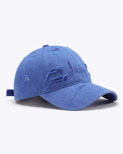 Distressed Adjustable Baseball Cap - ShopEasier