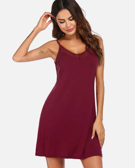 Scoop Neck Spaghetti Strap Lounge Dress