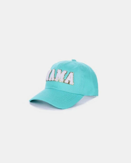 Gorra de béisbol con parche de chenilla MAMA 