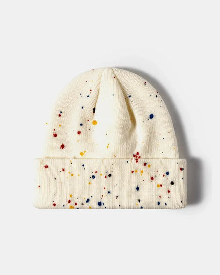 Confetti Rib-Knit Cuff Beanie - ShopEasier