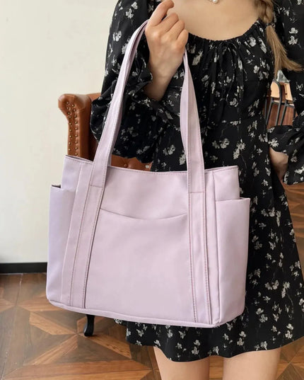 Oxford Cloth Tote Bag with Zipper