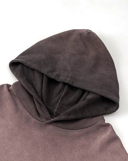 Cozy Cotton Drop Shoulder Hoodie with Front Pocket