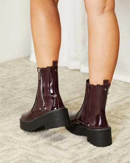 Forever Link Side Zip Platform Boots - ShopEasier