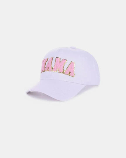 Gorra de béisbol con parche de chenilla MAMA 