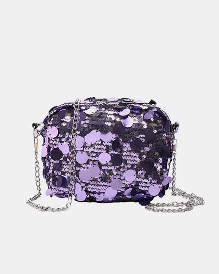 Sequin Chain Shoulder Bag