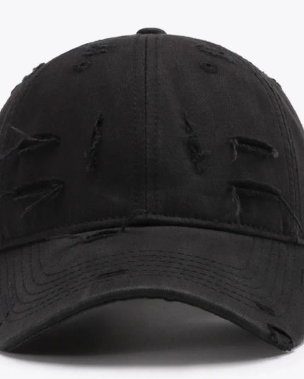 Distressed Adjustable Baseball Cap - ShopEasier