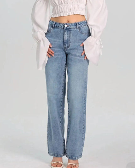 Straight Jeans with Pockets - ShopEasier